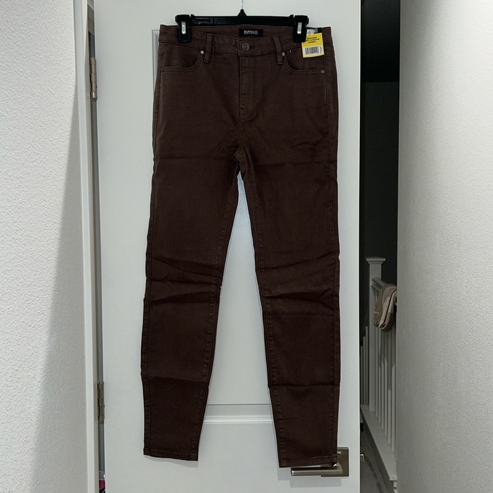 Dark brown skinny pants